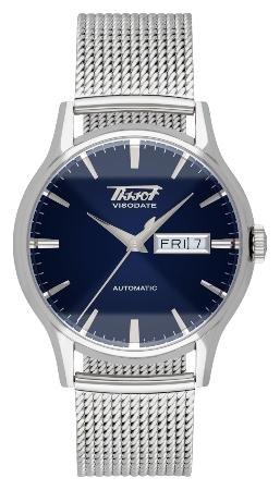 Tissot Heritage Visodate Automatik in der Version T019-430-11-041-00 Uhren mit blauem Zifferblatt