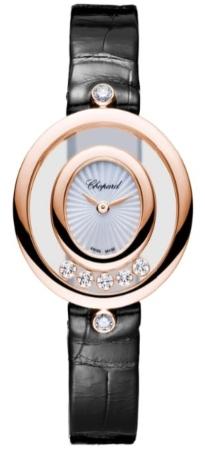 Chopard Happy Diamonds Oval in der Version 204305-5301 in 18 K. Roségold