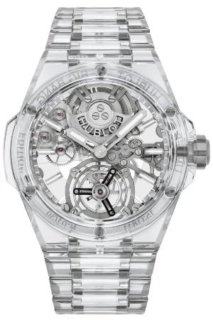 Hublot Big Bang Integral Tourbillon Full Sapphire 43 mm in der Version 455-JX-0120-JX