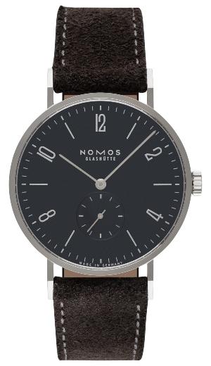 NOMOS Glashuette Tangente 38 nachtblau in der Version 166 mit Stahlboden