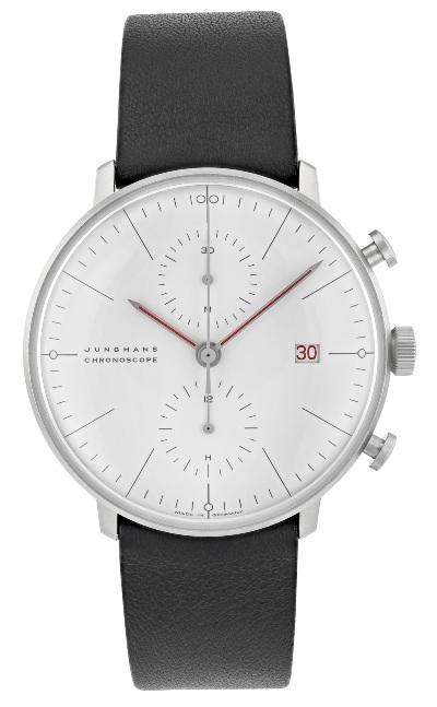 Junghans Max Bill Chronoscope Bauhaus in der Version 27/4303.02