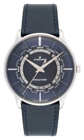 Junghans Meister Worldtimer in der Version 027-3010-02 Uhr mit zwei Zeitzonen