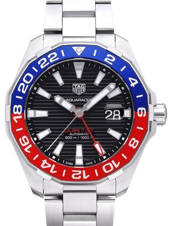 Tag Heuer Aquaracer Calibre 7 GMT Automatik 43mm in der Version WAY201F-BA0927 Uhr mit zwei Zeitzonen