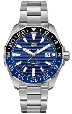 Tag Heuer Aquaracer Calibre 7 GMT Automatik 43mm in der Version WAY201T-BA0927 luenette-wechseln