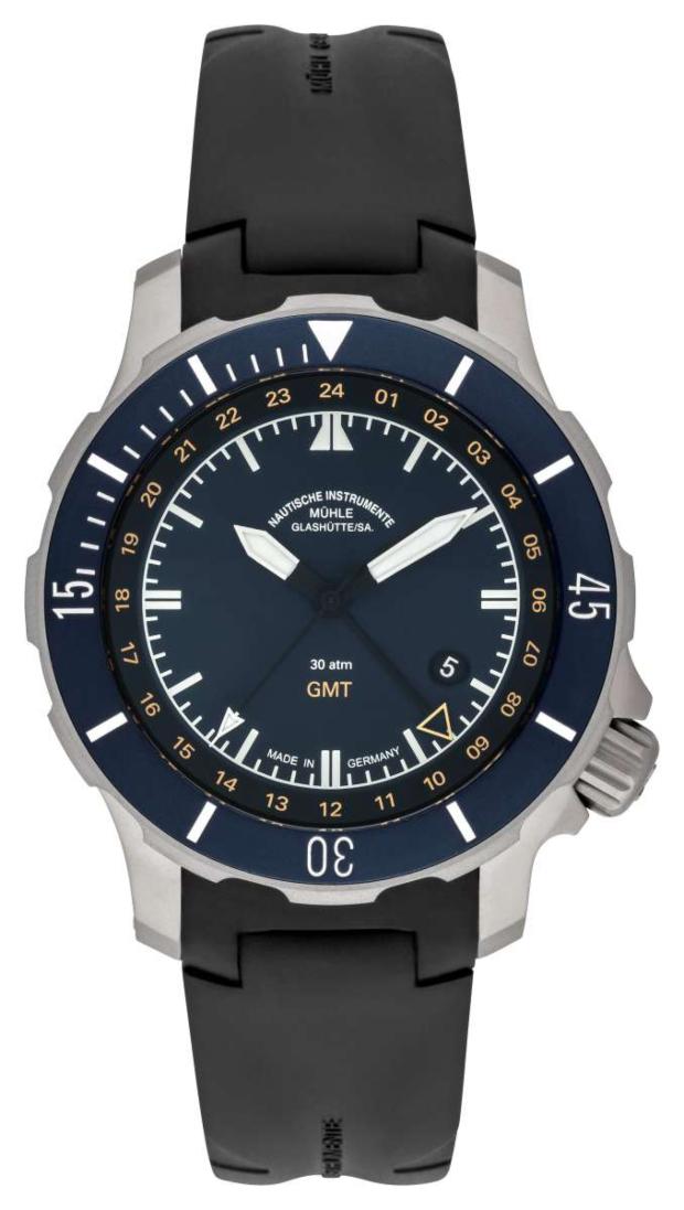 MÜHLE Glashütte Seebataillon GMT Nautische Instrumente