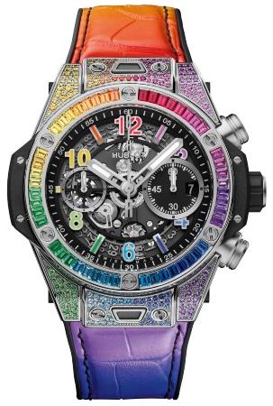 Hublot Big Bang Unico Titanium Rainbow 42 mm in der Version 441-NX-1117-LR-0999