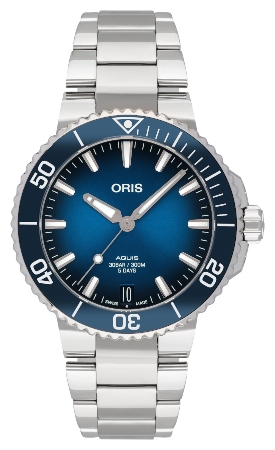 Oris Aquis Date Calibre 400 in der Version 01 400 7769 4135-07 8 22 09PEB aus Edelstahl