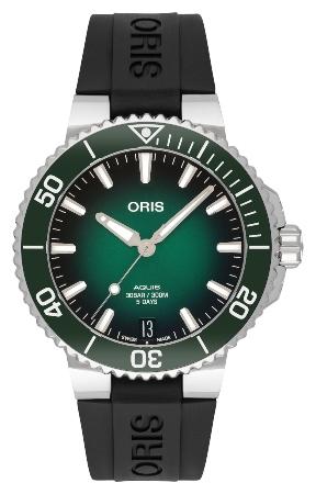 Oris Aquis Date Calibre 400 in der Version 01 400 7769 4157-07 4 22 74FC aus Edelstahl mit Keramik-Luenette