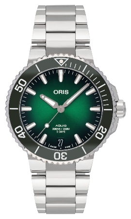 Oris Aquis Date Calibre 400 in der Version 01 400 7769 4157-07 8 22 09PEB aus Edelstahl