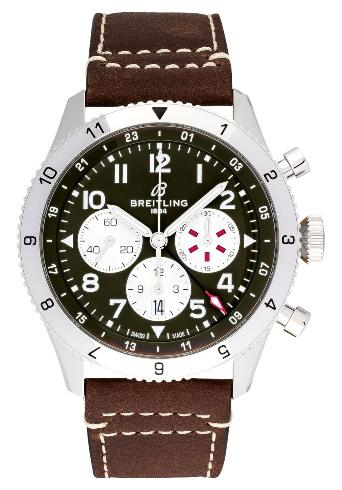 Breitling Super Aviator B04 Chronograph GMT 46 Curtiss Warhawk in der Version AB04452A1L1X1