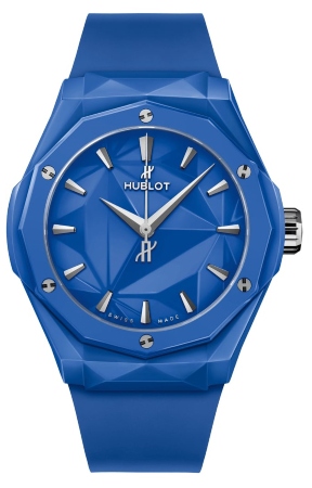 Hublot Classic Fusion Orlinski Blue Ceramic 40 mm in der Version 550-ES-5100-RX-ORL21 bunte-uhren-fuer-den-sommer