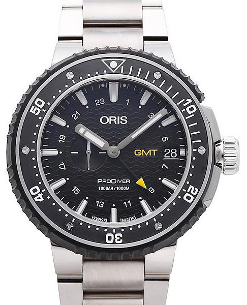 Oris ProDiver GMT | mit automatischem Heliumventil 