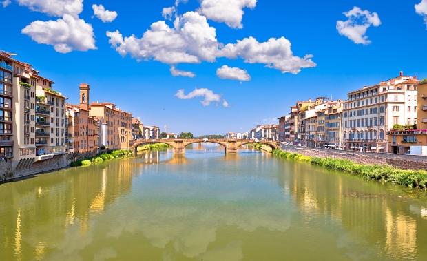 Die Ponte Vecchio in Florenz 