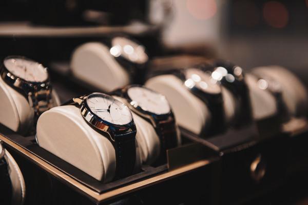 Several watches are waiting in a showcase for their new owner