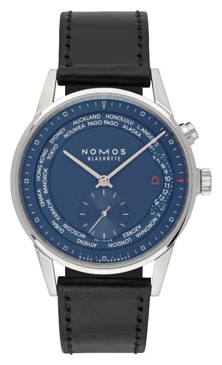 NOMOS Glashütte Zürich Weltzeit Nachtblau