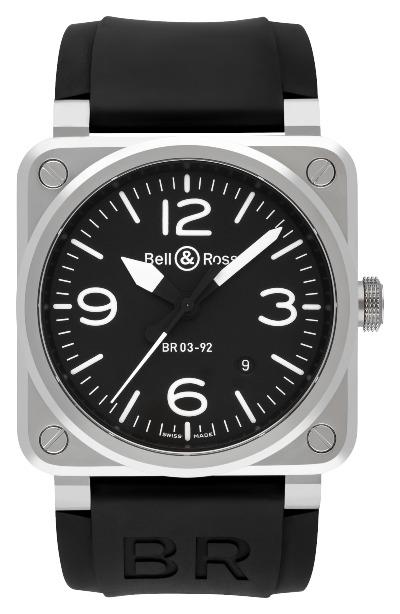 Bell & Ross BR 03-92 STEEL - viereckige Uhren