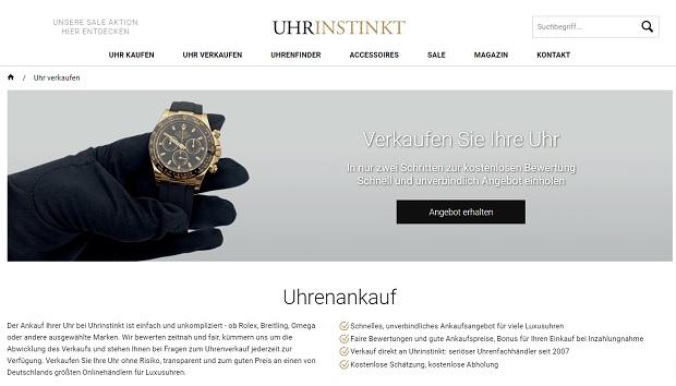 Der Ankauf Ihrer Uhr bei Uhrinstinkt ist einfach und unkompliziert - Ankauf von Uhren seriös