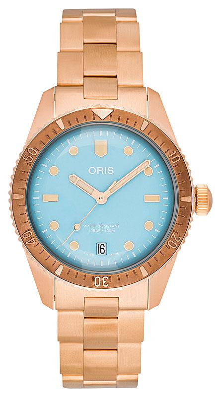 Oris Divers Sixty-Five Cotton Candy with reference no. 01 733 7771 3155-07 8 19 15 - watches for young women