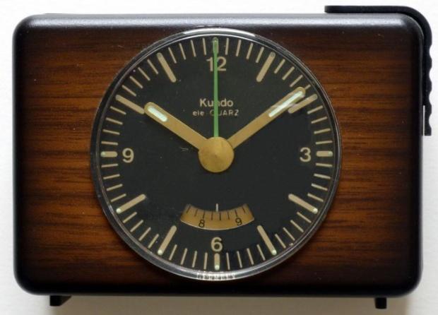 Old quartz alarm clock around 1976