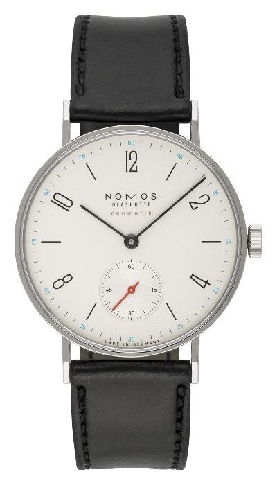 NOMOS Glashütte Tangente neomatik in der Version 175 mit Saphirglasboden