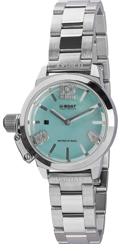 U-Boat Classico 30 Lady Aquamarine with reference no. 8900 - made in Italy.