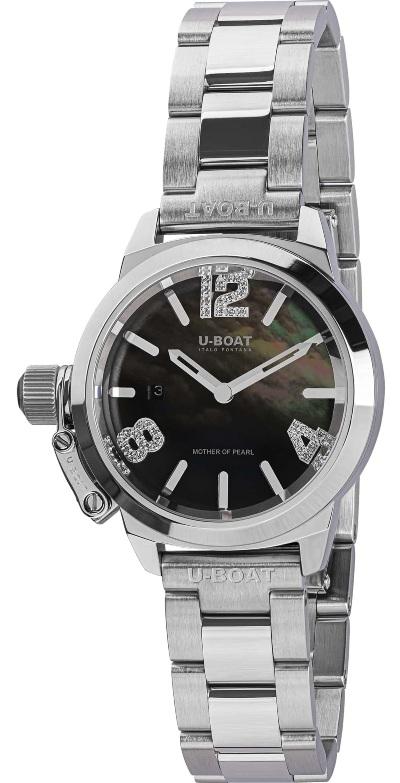 U-Boat Classico 30 Lady Black with reference no. 8899 - made in Italy.