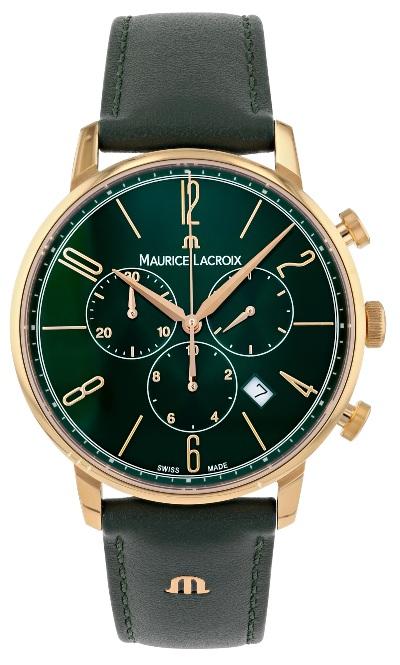 Maurice Lacroix Eliros Chronograph in der Version EL1098-PVP01-620-5 aus Edelstahl und Gold 4N mit PVD-Beschichtung