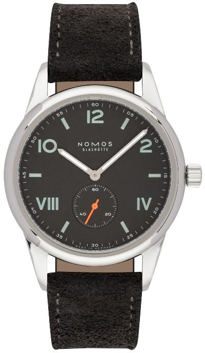 NOMOS Glashütte Club 38 Campus Nacht in der Version 738 mit Saphirglasboden | Wasserdicht bis 100m