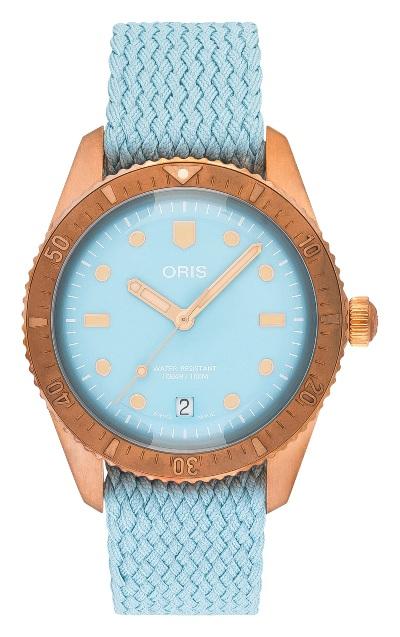 Oris Divers Sixty-Five Cotton Candy with reference no. 01 733 7771 3155-07 3 19 02BRS