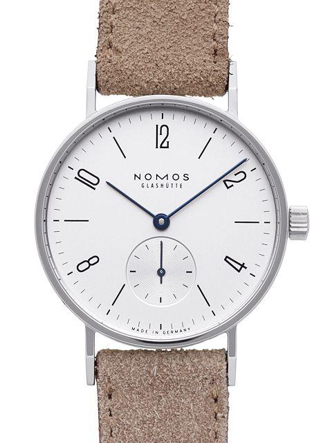 NOMOS Glashütte Tangente 33 in der Version 123 mit Saphirglasboden | Kaliber Alpha