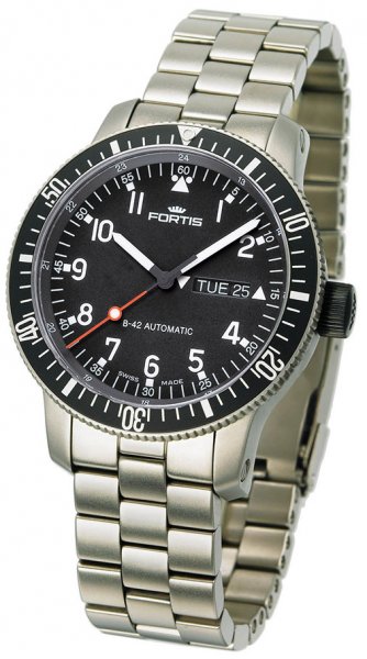 Fortis B-42 Official Cosmonauts Day/Date Titanium Fortis B-42 Official Cosmonauts Day/Date Titanium