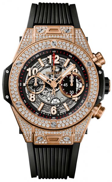 Hublot Big Bang Unico King Gold Pave 45mm Automatic Chronograph Hublot Big Bang Unico King Gold Pave 45mm Automatic Chronograph