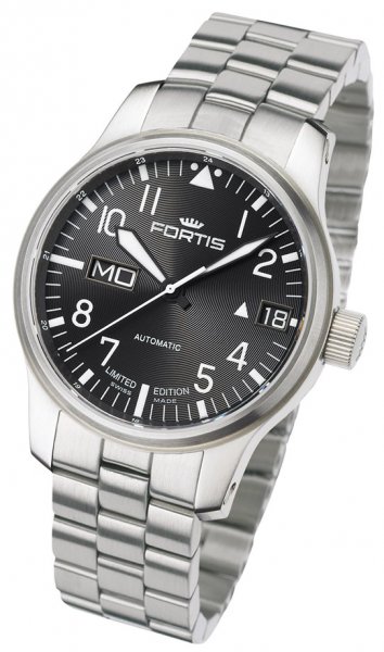 Fortis F-43 Flieger Black Label Big Day/Date Limited Edition Fortis F-43 Flieger Black Label Big Day/Date Limited Edition