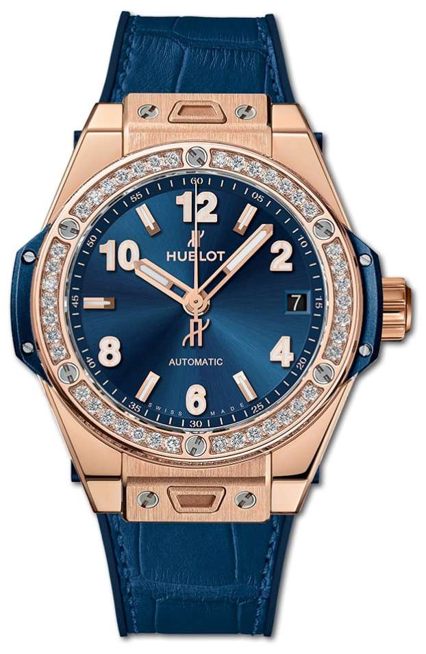 Hublot big bang one click king gold blue diamonds 39mm Clearance