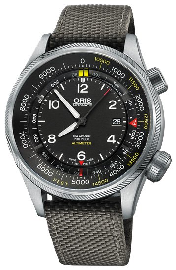 Oris Big Crown ProPilot Altimeter mit Fuss-Skala