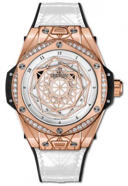 Hublot Big Bang One Click Sang Bleu King Gold White Diamonds 39 mm