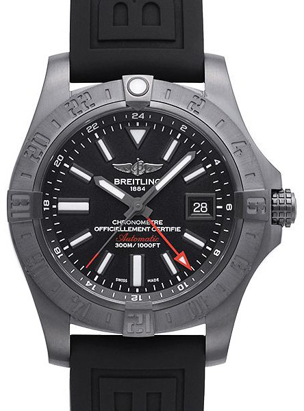 Breitling Avenger II GMT Blacksteel