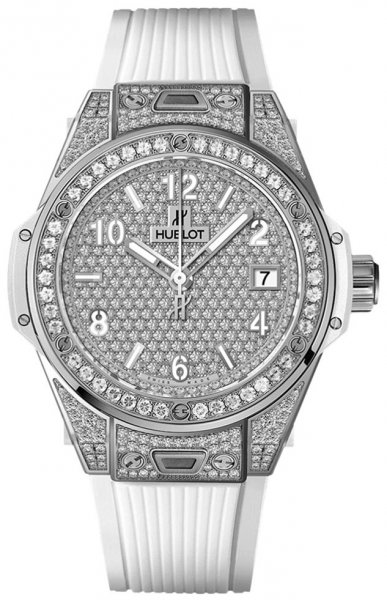 Hublot Big Bang One Click Steel White Full Pave 39mm Hublot Big Bang One Click Steel White Full Pave 39mm