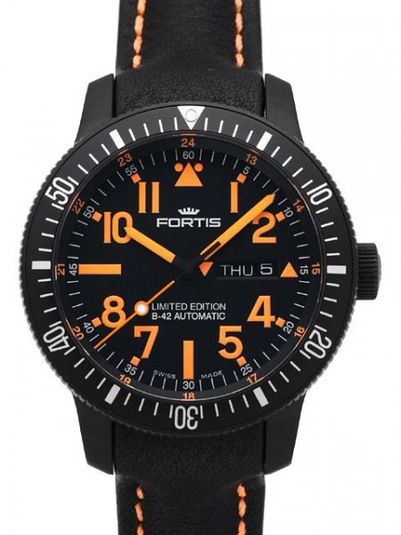 Fortis B-42 Black Mars 500 Automatic Day/Date Limited Edition