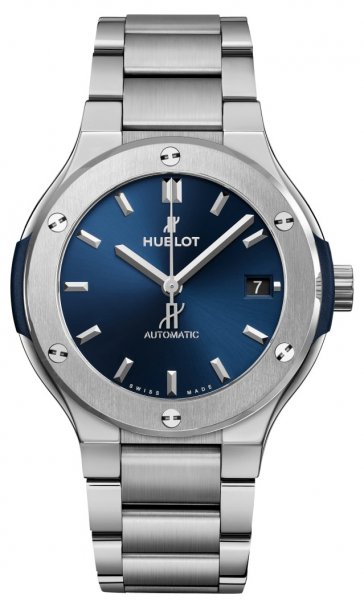 Hublot Classic Fusion Blue Titanium Bracelet 38 mm
