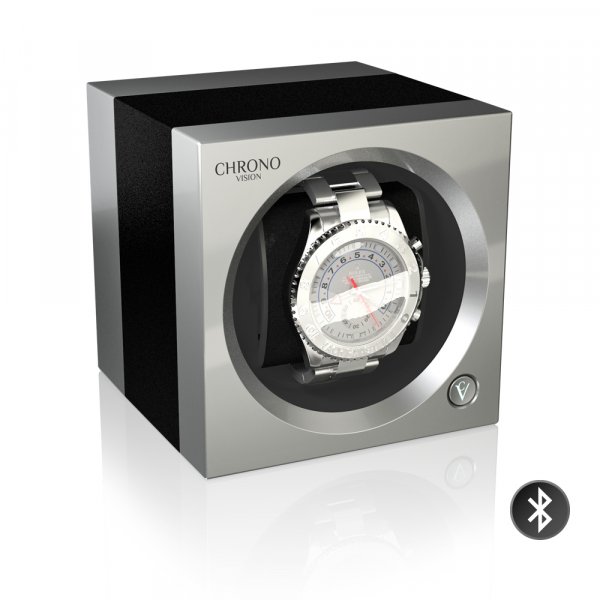 Chronovision One Bluetooth - Schwarz eloxiert/Chrom Seidenmatt