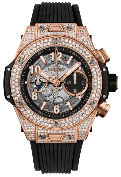 Hublot Big Bang Unico King Gold Pave 44mm Automatic Chronograph Hublot Big Bang Unico King Gold Pave 44mm Automatic Chronograph