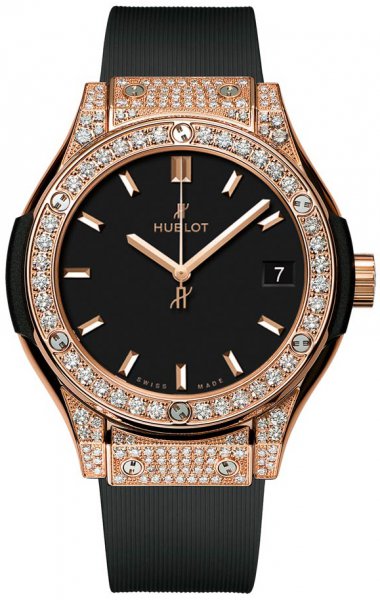 Hublot Classic Fusion King Gold Pave 33mm