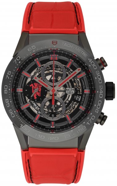 Tag Heuer Carrera Calibre HEUER 01 Automatik Chronograph 45mm Manchster United Special Edition