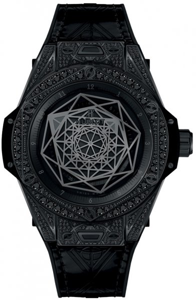 Hublot Big Bang One Click Sang Bleu All Black Pavé 39mm