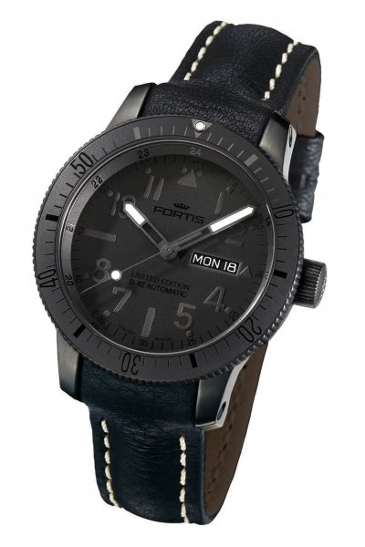 Fortis B-42 Black Black Automatic Day/Date Limited Edition Fortis B-42 Black Black Automatic Day/Date Limited Edition