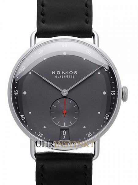 NOMOS Glashütte Metro 38 Datum stadtschwarz