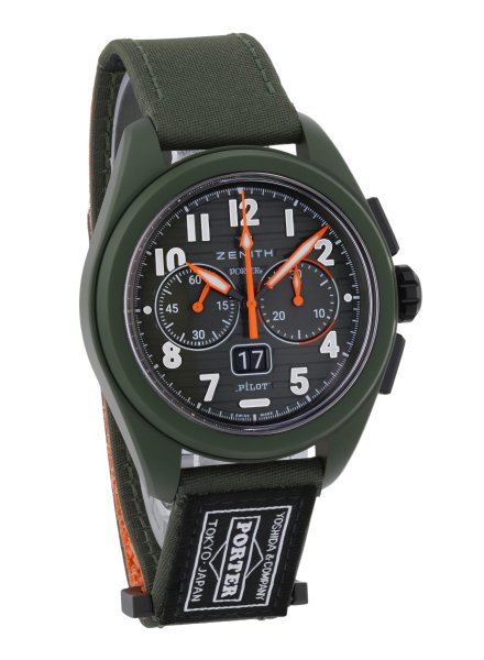 Zenith Pilot Big Date Flyback Porter