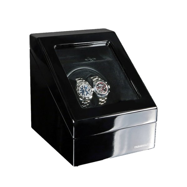 Designhütte Uhrenbeweger Monaco Schwarz/Schwarz Designhütte Uhrenbeweger Monaco Schwarz/Schwarz