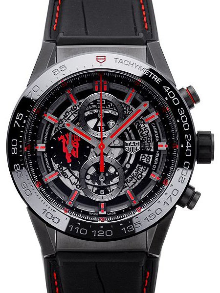 Tag Heuer Carrera Calibre HEUER 01 Automatik Chronograph 45mm Manchster United Special Edition